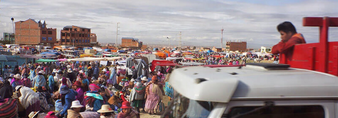 El Alto's 16 de Julio Market is the biggest in Bolivia